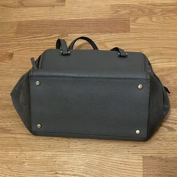 Kate Spade Leather-Suede Gray Handbag - Picture 8 of 16